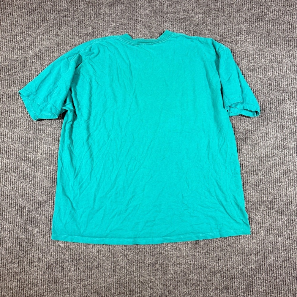 Vintage Walt Disney World Mickey Character Letter Spell Out Teal Graphic Tee Y2K - Picture 7 of 8